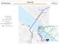 Circulations piétonnes et cycles